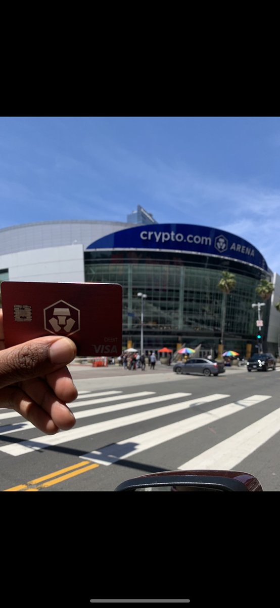 WaldoCrypto's tweet photo. #CroFam I made it from Alabama! Coast to coast for the #CroFam 👨🏾💻🦁🙏🏾 @cryptocom @kris @realOscarRamos1 @cryptocomarena #RubySteel https://t.co/uX3G7xth0D