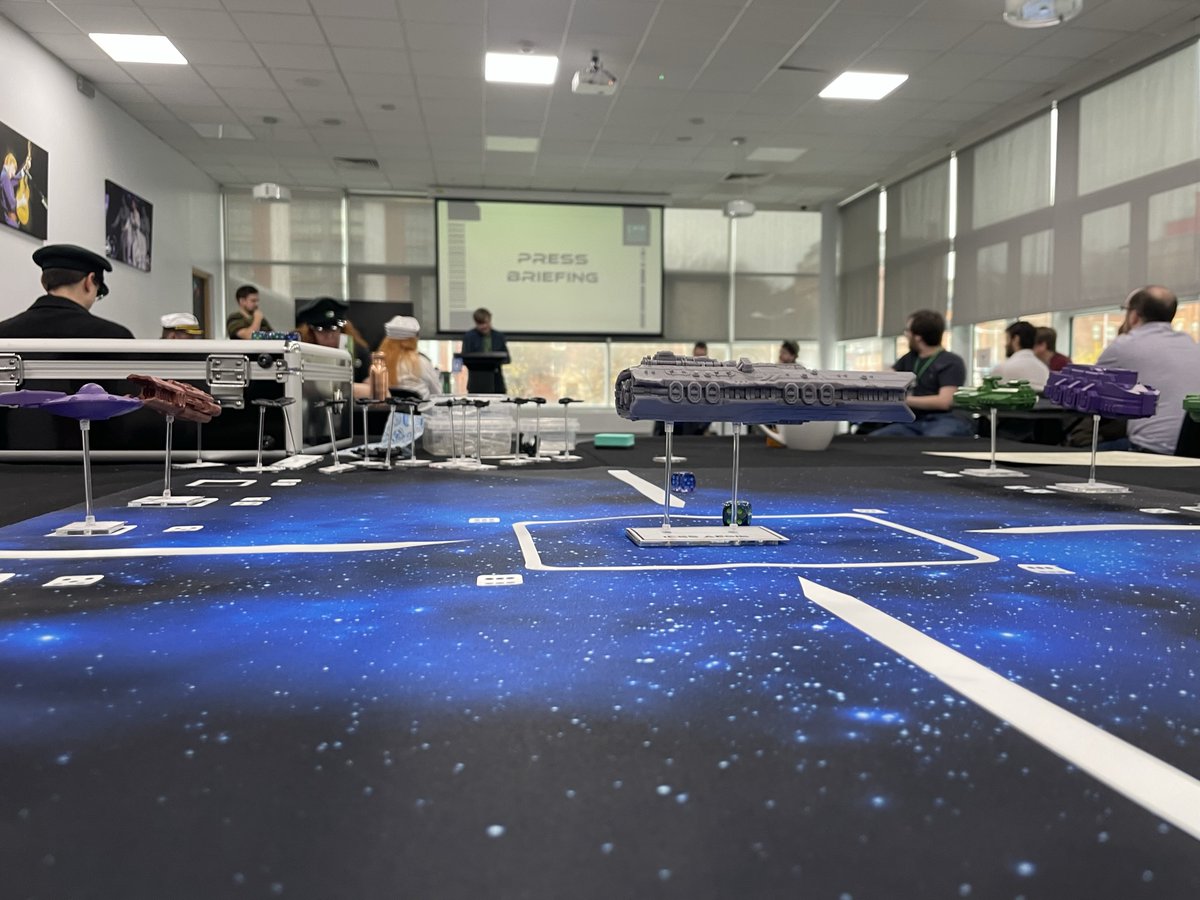 UKGamesExpo's tweet image. Join us for the sci-fi megagame Den of Wolves in Birmingham on June 2nd, the first day of UK Games Expo. Can you and 30-40 other players survive spaceship battles, dwindling resources, and traitors in your midst? Come and find out! 🐺🚀

 Tickets here: ukgamesexpo.co.uk/events/801-den…