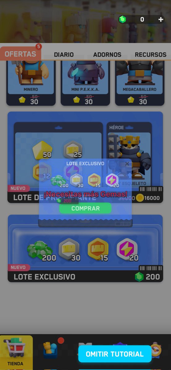 Umm no se si es la mejor oferta q e visto pero que raro comprar gemas con gemas <a href="/clashmini/">Clash Mini</a> #clashmini