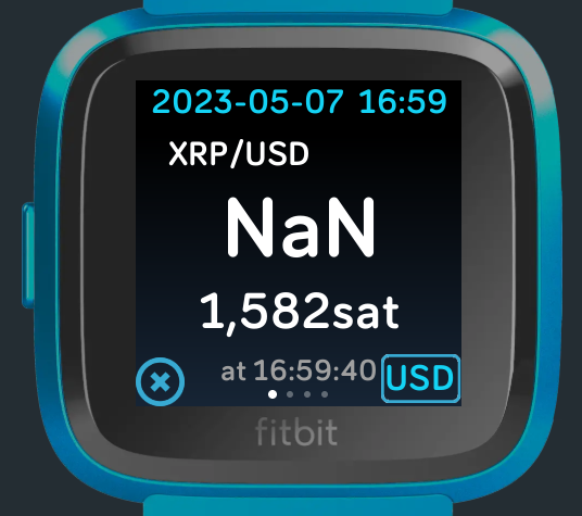 NOVY_NN's tweet photo. コインチェックさんのAPIでUSD/JPYが提供されなくなってましたので、versa3/sense用のCryptoChecker、versa2以前用のXRPUSD-WatcherとXRPJPY CheckerでUSD建てがNaNと表示されています。
修正しますのでしばらくお待ち下さい。 https://t.co/4Jt8mxrGkG