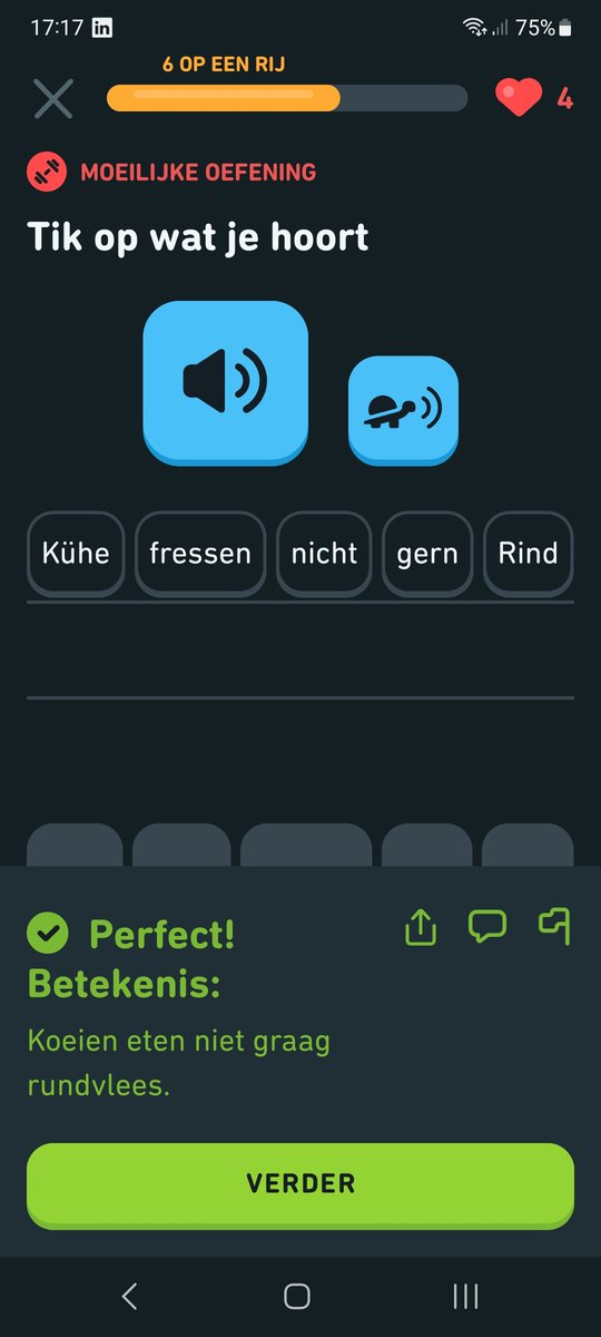 Okay duolingo. Wist ik niet.