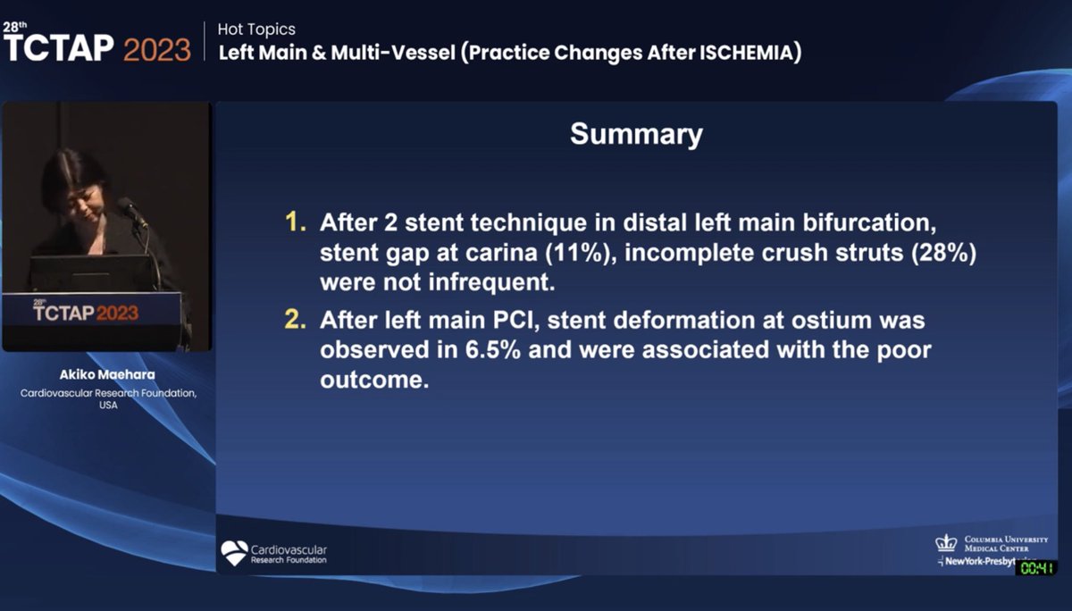 Hragy's tweet image. Stent deformation after 2 stent 6.5% #TCTAP2023 did u know this?