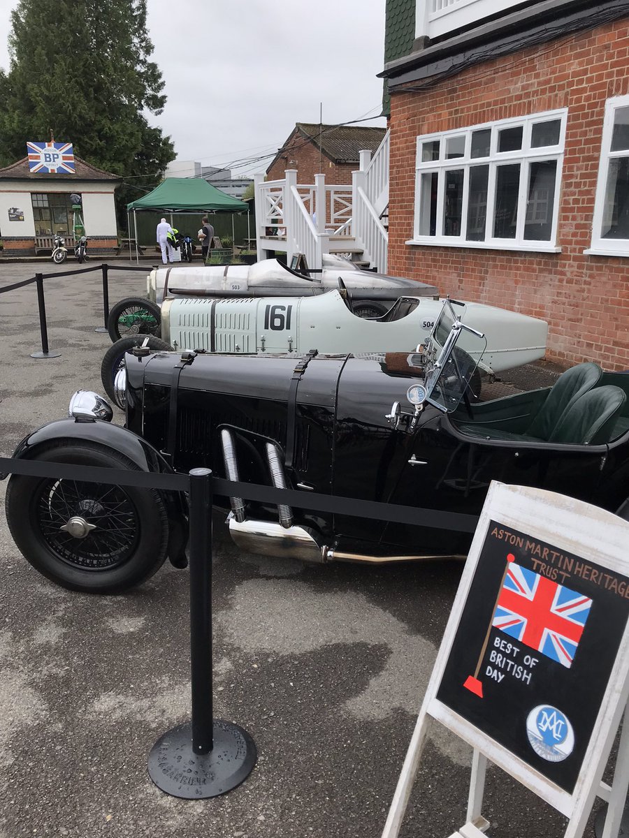 All set up with <a href="/AMHTOfficial/">Aston Martin Heritage Trust</a>’s 1934 Ulster for Best of British Day <a href="/BrooklandsMuseu/">Brooklands Museum</a> 🇬🇧 
Next mission, find <a href="/paddingtonbear/">Paddington</a> for a selfie!