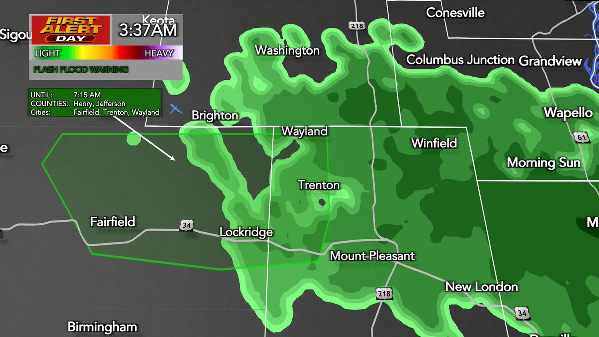 KWQC TV6 News on Twitter "A FLASH FLOOD WARNING remains in effect