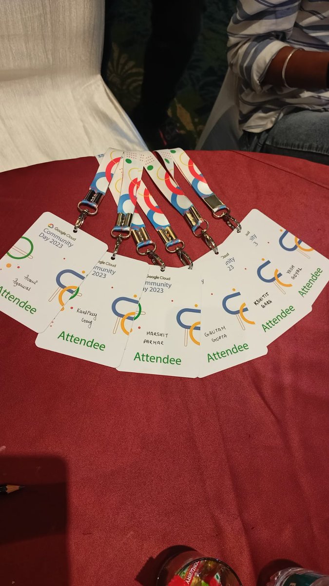 Let's flex the Id Cards of #GoogleCloudCommunityDay #GCCDKol23 #gccd23 #Jaipur #gccdindia #CloudCommunityDay