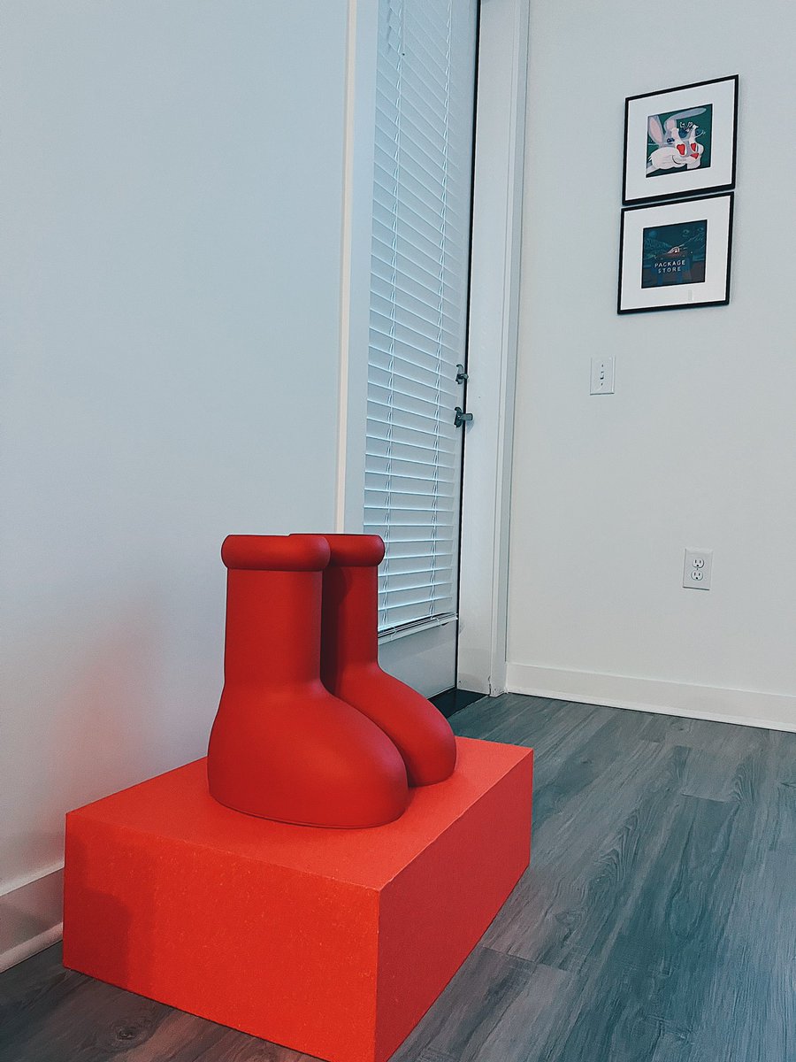 theprinceeli's tweet photo. found out what to do with the Big Red Boots #MSCHF https://t.co/ab5FC2YT3c