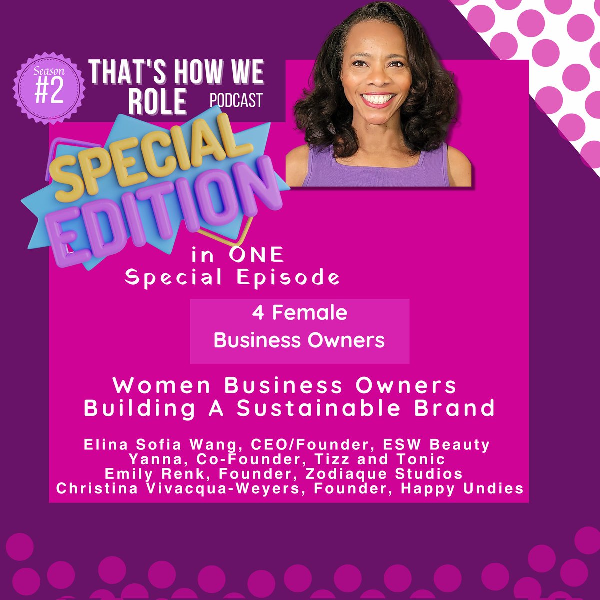 AvisBoone's tweet photo. This episode of #ThatsHowWeRole features 4 women business owners, #eswbeauty @nynowmarket Winter Show & @tizzandtonic @zodiaquestudios @happyundies_ from @curvexpo Winter Show. These women reign in their business brand in an eco-friendly & sustainable way. https://t.co/n7fhM8K6RR https://t.co/QjeOlPpy1p