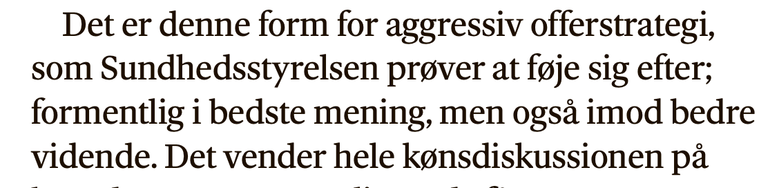 mortenstinus's tweet photo. Men for Malacinski er forklaringen på hvorfor styrelsen bruger dette sprog ikke den åbenlyse: at de forstår køn anderledes end hun.

Nej, de "føjer sig" for de "radikale kønskrigere" og deres effektive "offerstrategi".

Ren konspirationstænkning helt uden bevisførelse.

3/7 https://t.co/Q83CmeajW0