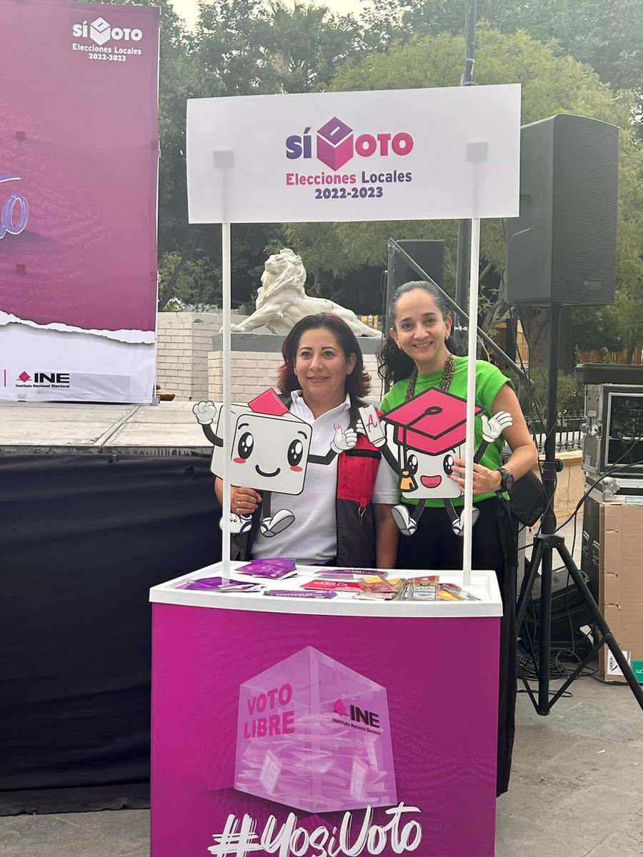 letybravoo's tweet photo. Reconocemos el apoyo del @CD09_Coah y @CD11_Coah en las actividades de promoción del voto dentro de la “Feria Democrática y el teatro callejero” en #Torreon. 

Agradecemos al @INECoahuila la invitación, seguimos trabajando de manera coordinada rumbo al 4 de junio. #Elecciones2023 https://t.co/ojw9KkMbvF