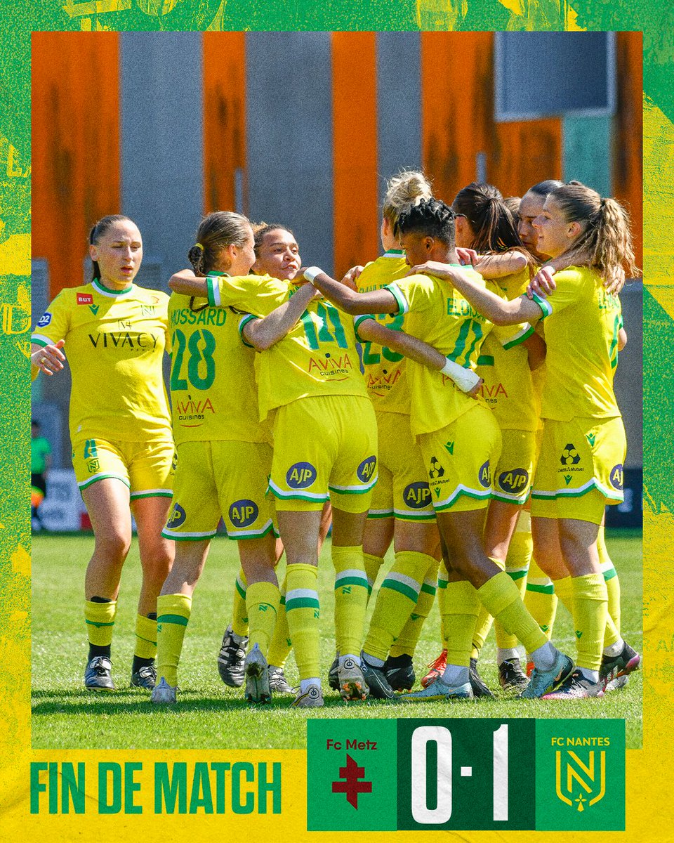 FCN_Feminines's tweet photo. 𝗙𝗶𝗻 𝗱𝗲 𝗺𝗮𝘁𝗰𝗵 !

Victoireeeeee ! Belle opération en vue du maintien.

𝟬-𝟭 #FCMFCN https://t.co/bV834XhWJf