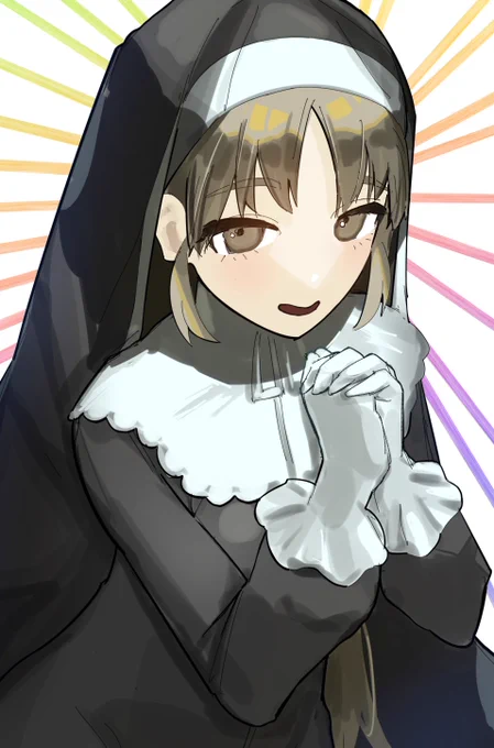 10日目 シスター・クレア #100日チャレンジ #描いたよクレアさん