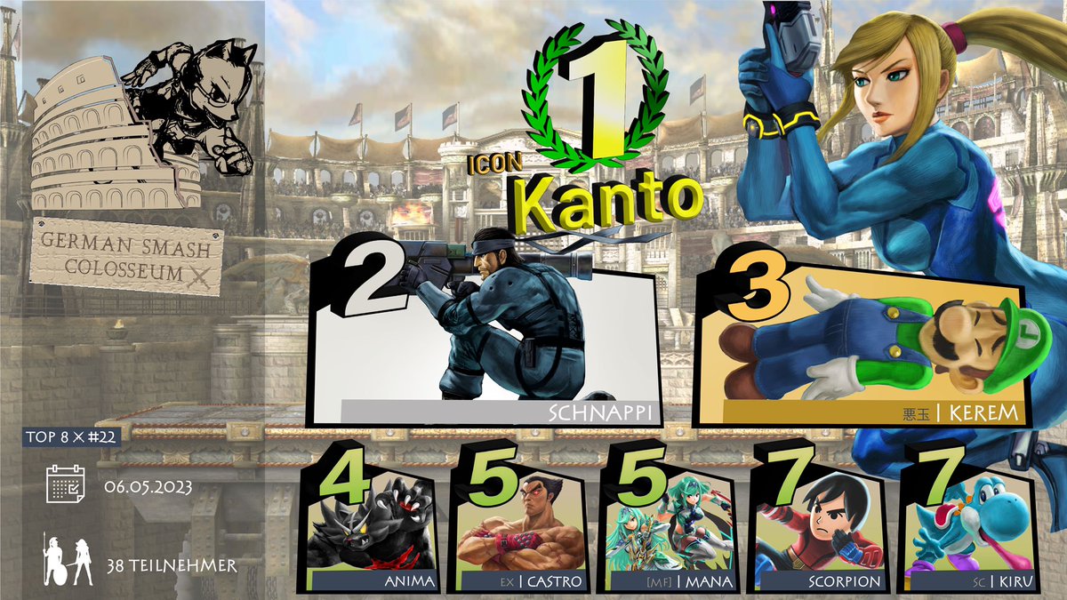 Die Top 8 des #21 und #22 GSC Weekly’s! 

Herzlichen Glückwunsch an die beiden Sieger 🏆 

<a href="/Sebi_SSB/">Sebi</a> 
<a href="/KantoSnk/">Kanto</a>