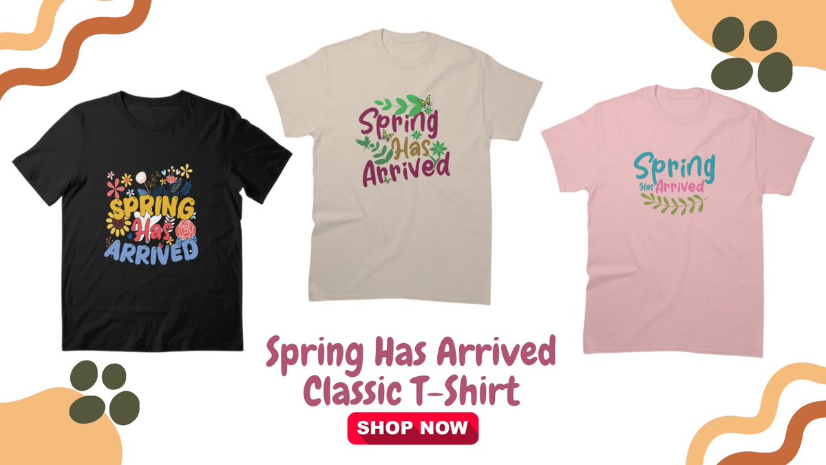 Spring Has Arrived Classic T-Shirt
#SpringFashion #SpringStyle #SpringTShirt #SpringArrival #ClassicTShirt #SpringOutfit #SpringEssentials #FashionEssentials #FashionMustHave #TShirtLove #TShirtStyle  
redbubble.com/shop/ap/145200…