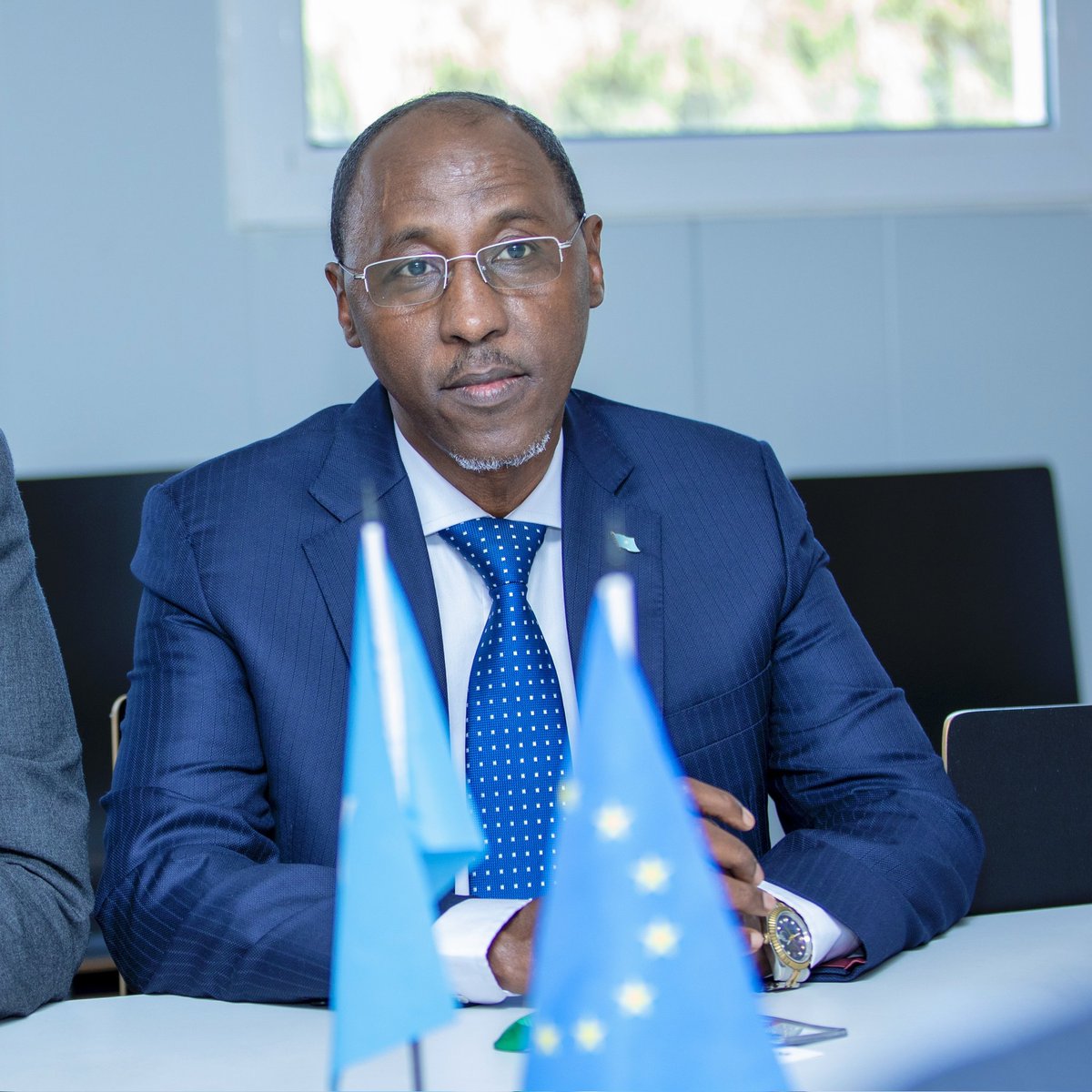 AHGuled's tweet photo. I am honoured to have had a discussion with Mr @JukkaPajarinen Director of Ministry for foreign Affairs of FINLAND @Ulkoministerio and his team. We discussed the importance of relaunching SFG and Somaliland discourse. The director and his team welcomed the initiative. https://t.co/UgxXuW9vSO