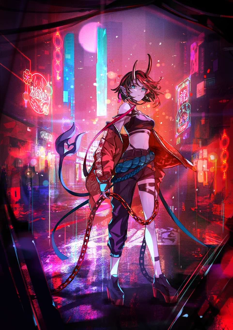 #龍ヶ崎リン さんのオンライン3Dライブ Rene Ryugasaki 1st solo live「Garnet Moon」の キービジュアルを担当させていただきました!   #ななしいんく #リンワンマンライブ