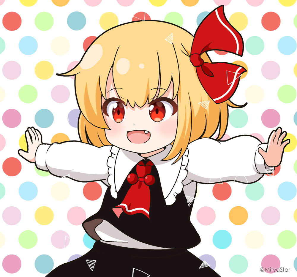 ルーミア(東方プロジェクト) 「久しぶりにルーミア描いてみたくなったので! #毎月七日はルーミアの日」|みーちゃ 🌠のイラスト