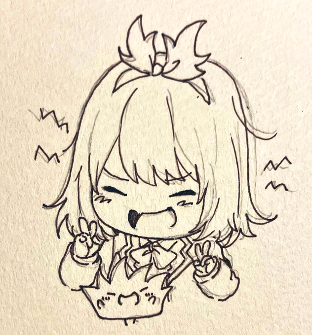 あと二つ描けた〜!色塗りできればな…前のイラストも塗ってたし 