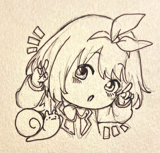 あと二つ描けた〜!色塗りできればな…前のイラストも塗ってたし 