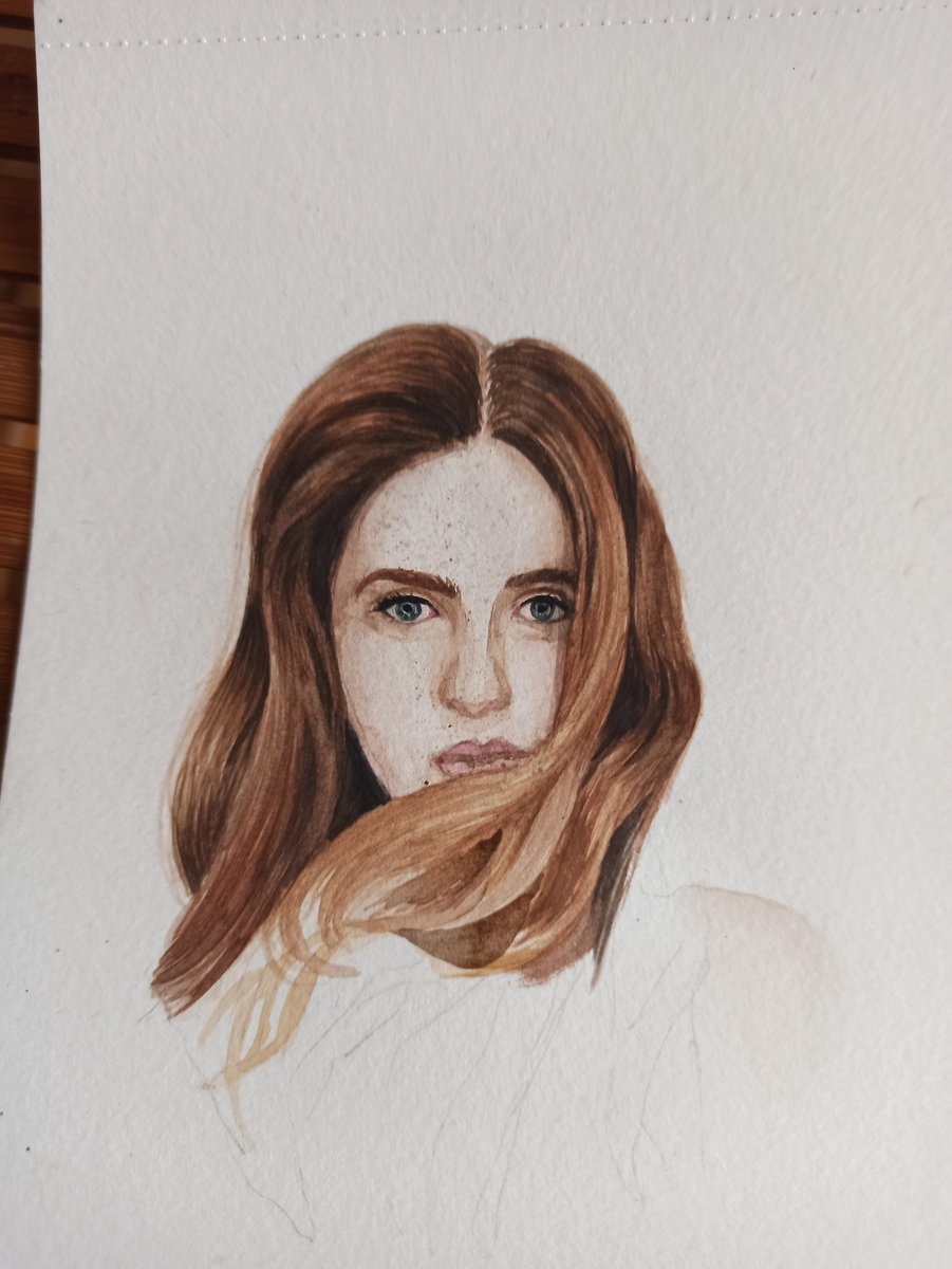 koulovamarketa's tweet image. Watercolors are my favorite! I'm glad I found 2 hours for something I love #inprocess