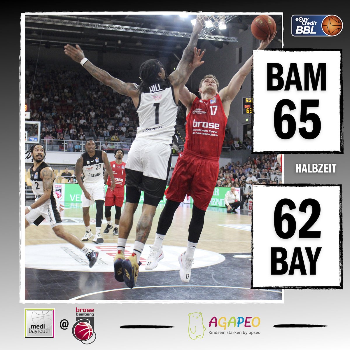 Halbzeit im 85. Oberfrankenderby!
#gomedi #WeAreMedi #BAYBAM #StrongerTogether #BayreuthOhneGewalt #Oberfrankenderby