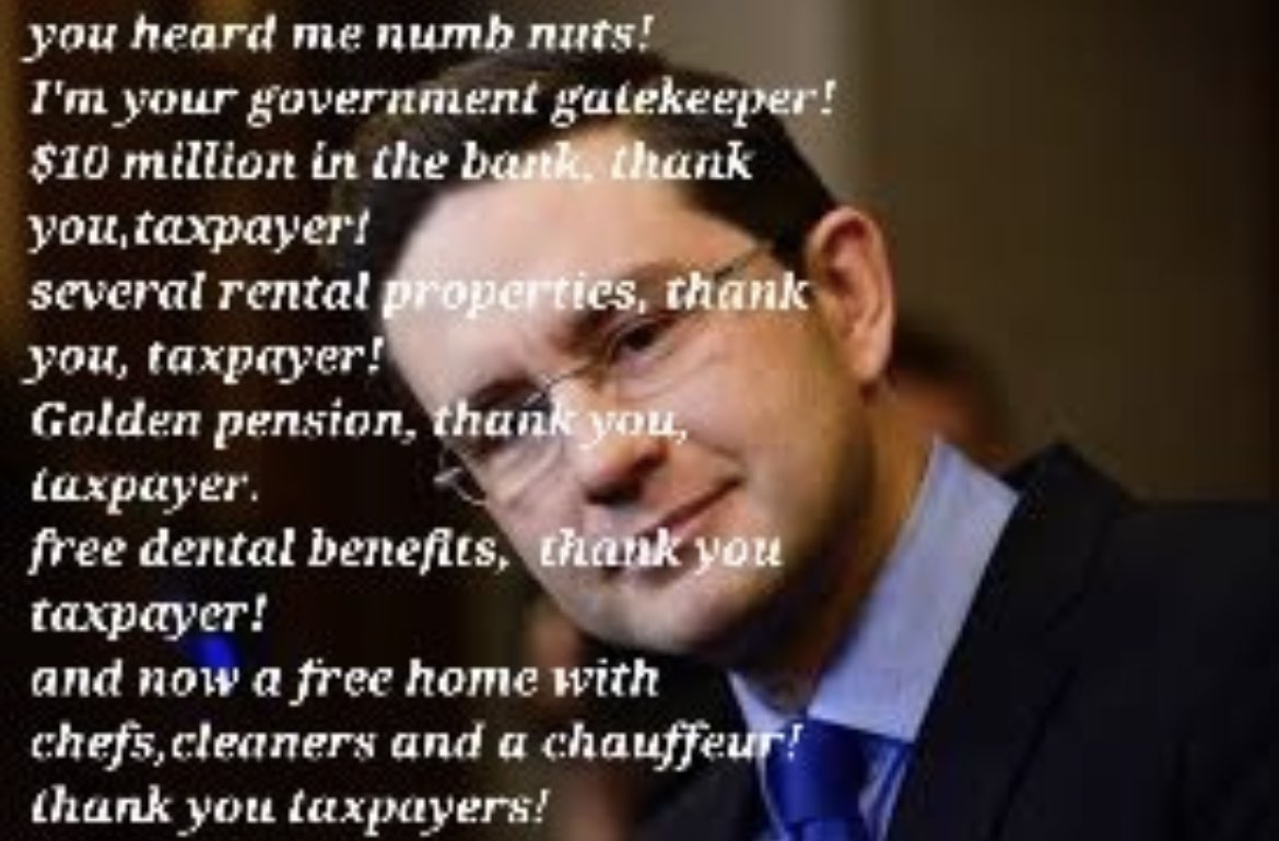 AnneBreto7's tweet photo. @PierrePoilievre Common problems, ‘common’ man (I MEAN CONMAN) says the #Elitist.#RUasset Bull💩er https://t.co/v2sPtzR0Q4