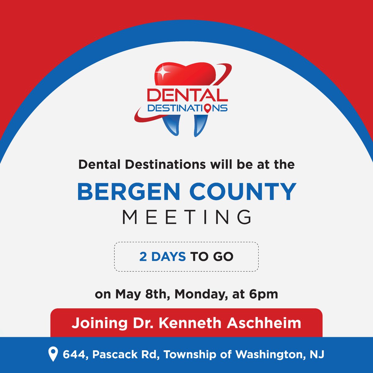 DentDest's tweet image. 2 days to go 🥳

We are thrilled to announce that Dental Destinations will be joining the Bergen County meeting.

We look forward to an evening full of learning and sharing experiences.

#Dentaldestinations #dinnerevent #practicetransitions #dentalcommunity #dentalevents