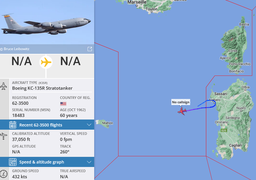 SirListenalot's tweet photo. Looks like #ROMA73 dropped off "KC" #A10's #TREND21 over Alghero, Sardegnia. They'll find their way to Thessaloniki on their own, I'm sure 🙂 https://t.co/aMhdkhns2d