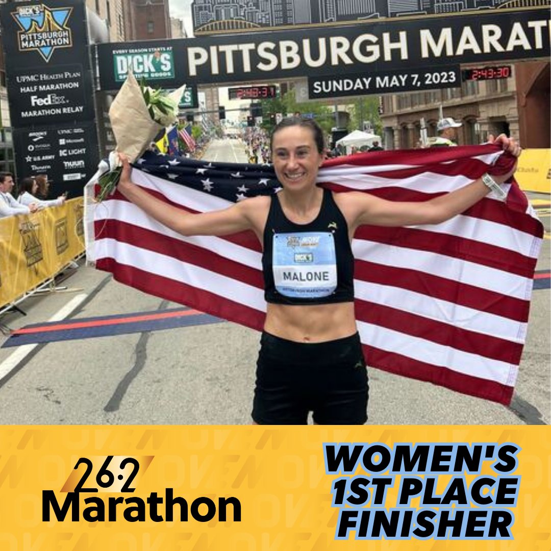 PGHMarathon's tweet photo. Congratulations to Pittsburgh's very own Margo Malone - the 2023 @DICKS Pittsburgh Marathon Women's 1st place finisher! #MOVEPittsburgh #RunnerofSTEEL https://t.co/5GfhlulsDV