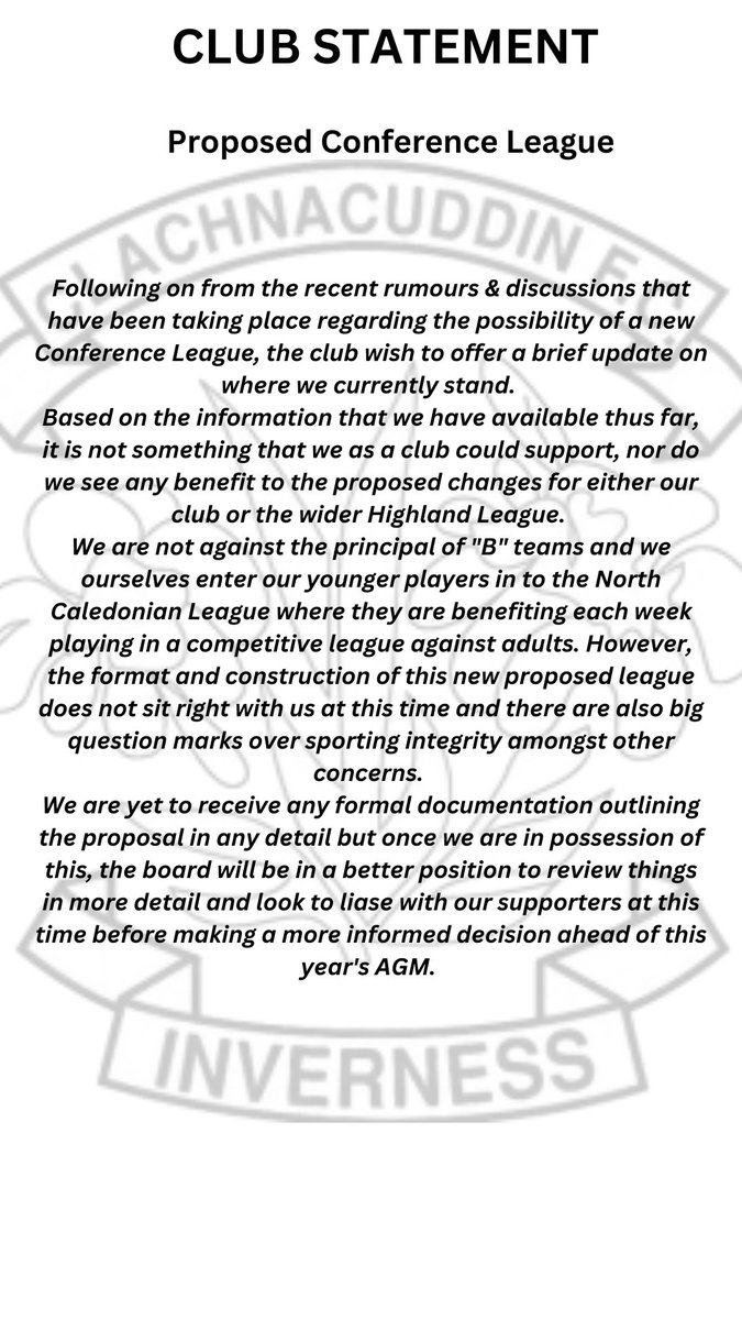 Inverness Clachnacuddin FC (@clachfc) on Twitter photo 