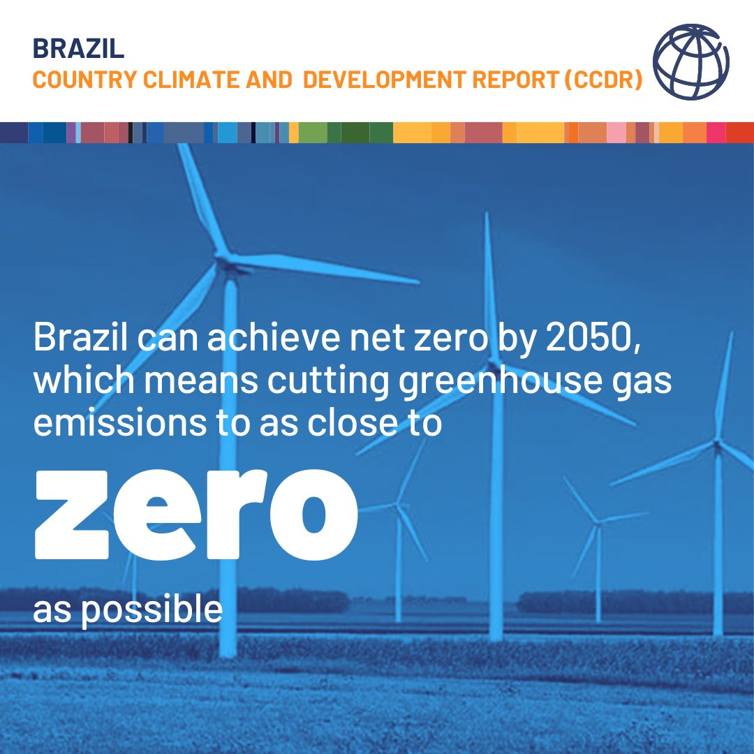 Great weekend read —> A new @WBG_Climate study indicates how #Brazil can prioritize investments today that can shape its climate and development paths well into the future. Learn more: wrld.bg/12oy50OfKUi   #ClimateAction #CCDRBrazil