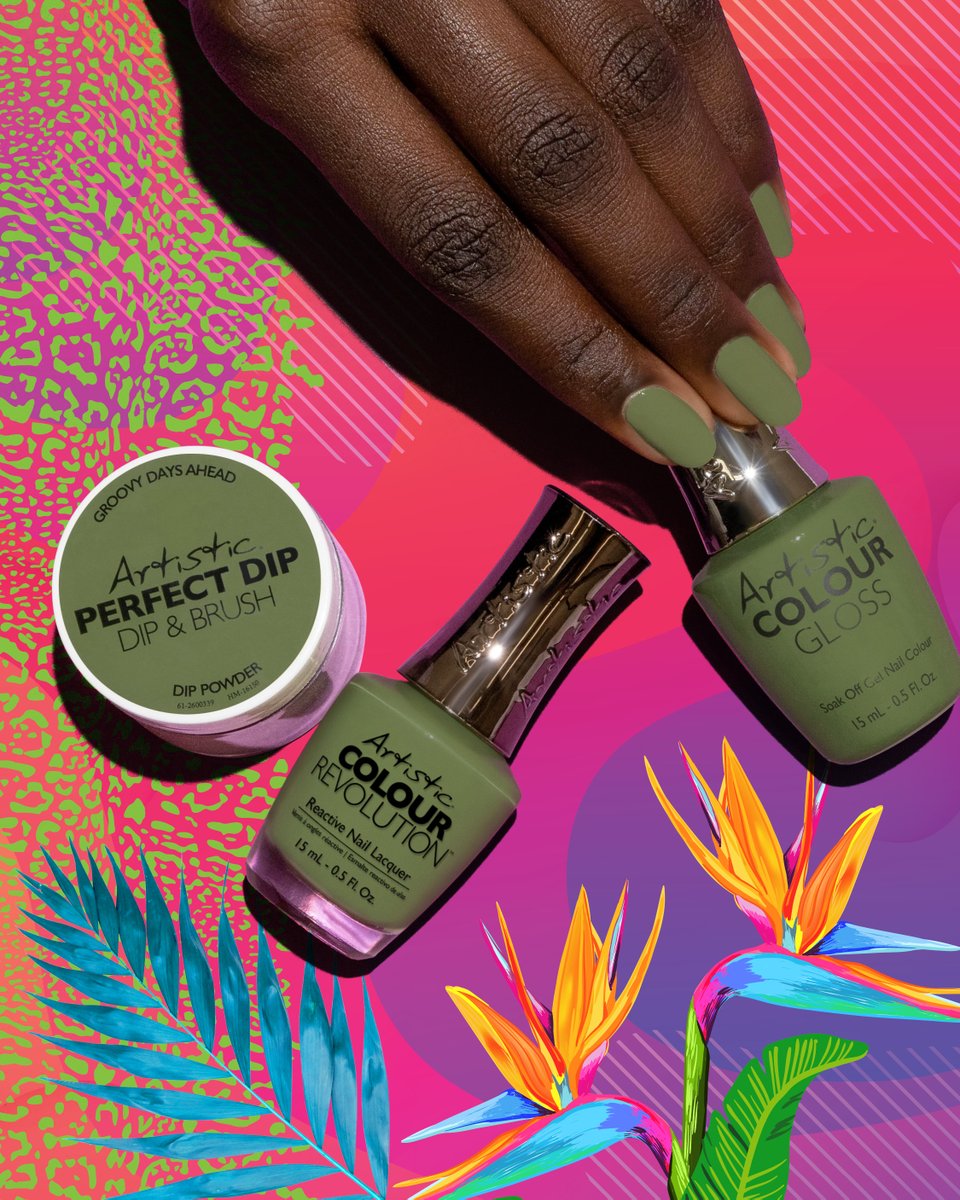Artistic_Nail's tweet photo. No Summer collection is complete without a gorgeous moss green 🌿💚

Shade: Groovy Days Ahead https://t.co/pGGdu2jPWD