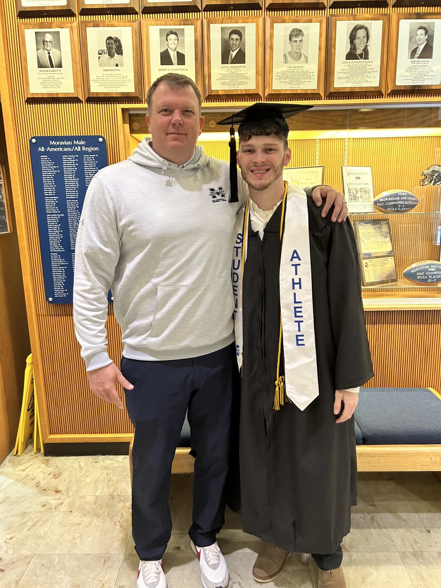 Proud of this guy right here @N_dougherty4 on graduating from Moravian University yesterday. 
Big things ahead for Nate!