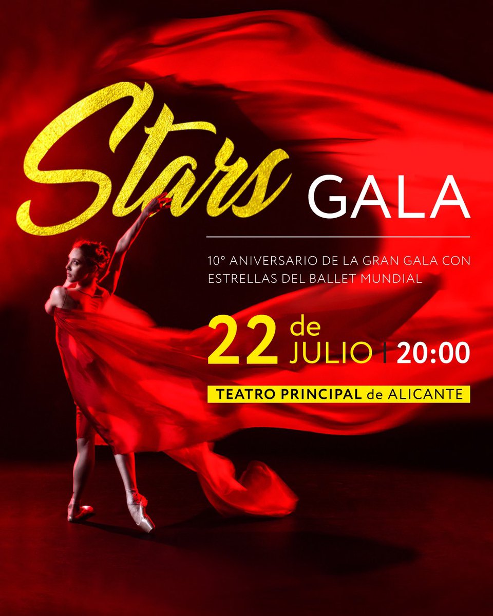 BalletCamp's tweet image. #StarsGala2023

Stars Gala celebrates its 10th  anniversary bringing together the great stars of world ballet at the Teatro Principal in Alicante.

Information and tickets:

instanticket.es/stars-gala/?id…