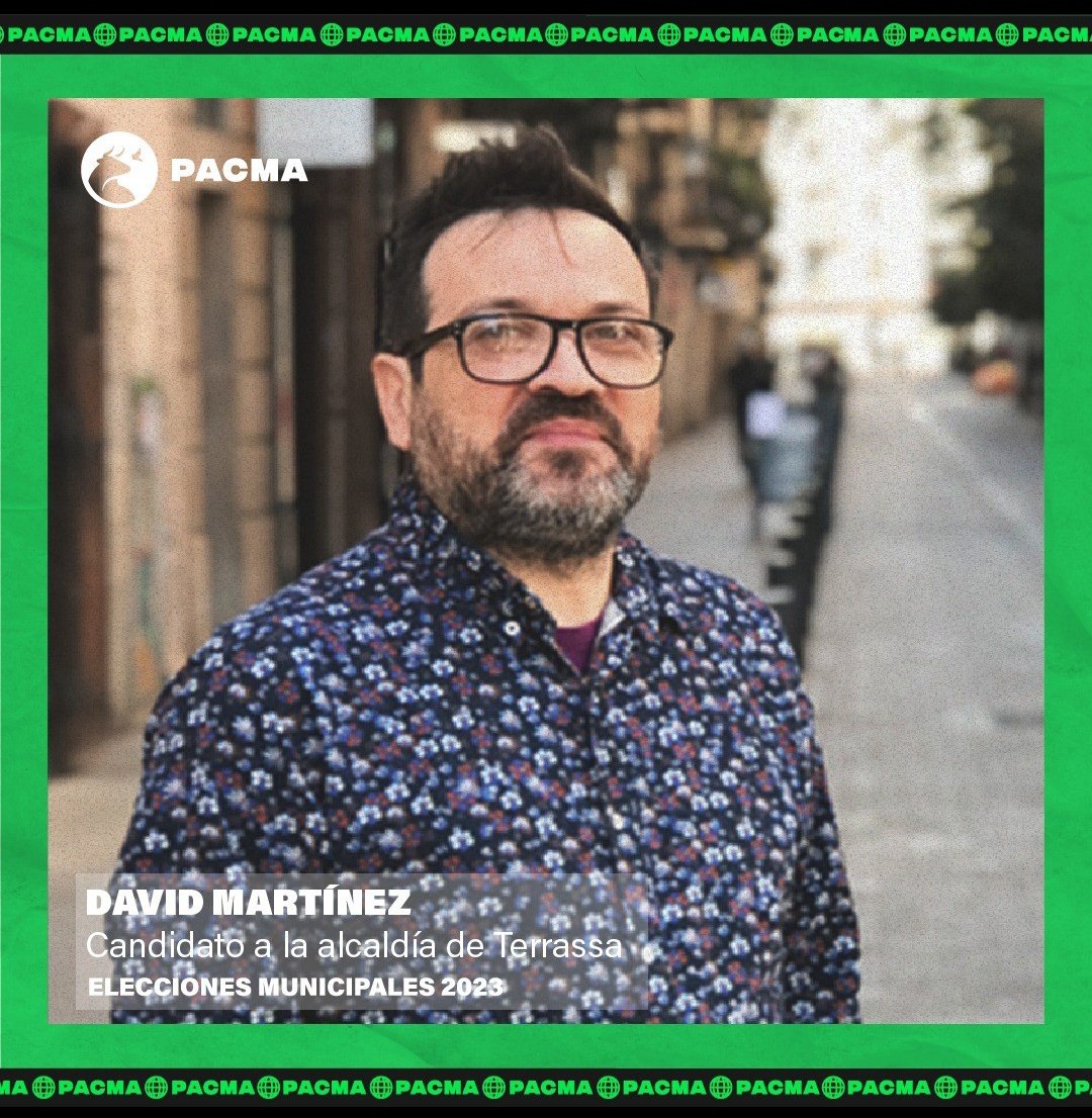 pacmacatalunya's tweet photo. David Martínez @david_mp_chulin alcaldable per Terrassa. Viu a la ciutat fa 25 anys, 
es un apassionat dels animals i es dedica a la informàtica.
Referent per a moltes entitats animalistes a Catalunya.
"Fa falta més voluntat politica per a defensar els animals i el medi ambient". https://t.co/83eOtOftNc