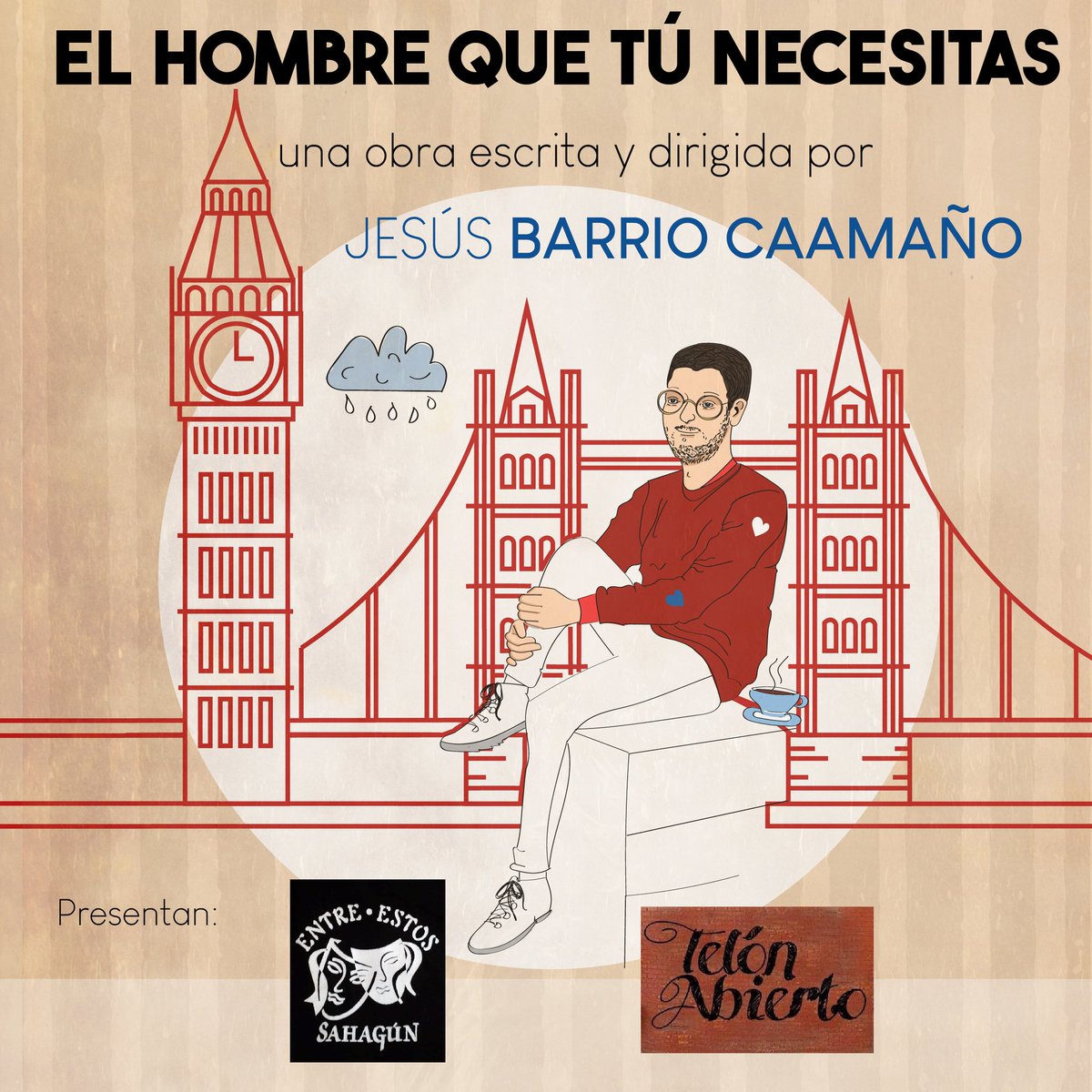 JBC_and_thecity's tweet photo. El 4 de junio de 2023 reestrenamos mi obra de teatro 'El hombre que tú necesitas' 🎭🏳️‍🌈 en #Sahagún (León).
La ilustración, cómo no, es de la gran Sara Gumero. 
Os esperamos. https://t.co/LwM1DzQDY4