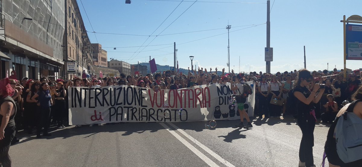 Greetings from Ancona
.. il transfemminismo può quello che il DioPatriaFamiglia non potrà mai !!! 

INTERRUZIONE VOLONTARIA DI PATRIARCATO 
#NonUnaDiMeno