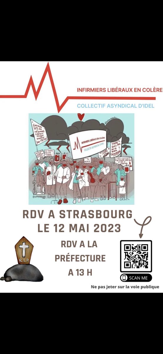 candiceniederg1's tweet photo. #infirmiersliberauxencolere #moninfirmierliberalmonavenir 
Venez nombreux à la marche funèbre des infirmiers libéraux de Strasbourg !
@PokaaTeam @Rue89 @BFMTV @dnatweets https://t.co/1yxCVrYX0f