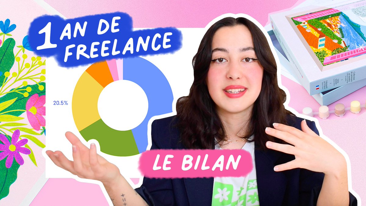 🎉 1 an de freelance en tant qu'illustratrice !!! 🎉

c'est l'heure de faire le bilan, dans ma dernière vidéo youtube avec une rétrospective, quelques chiffres et mes principaux conseils ✨

youtu.be/-Djzvd128o0