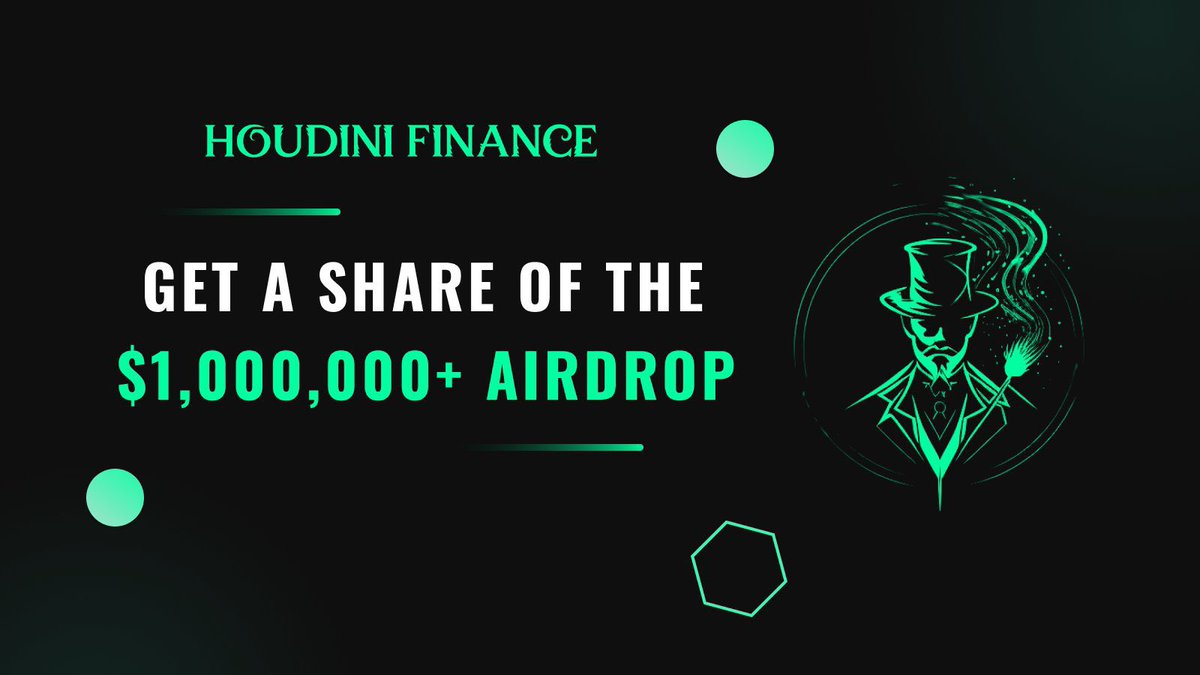 david_choya's tweet photo. An introductory thread to @houdinifinance.

An upcoming 3rd Generational yield Farming DEX on #zkSync.

$1,000,000 #Airdrop Confirmed.

I am #bullish, don't miss 🚀 https://t.co/rKASUGdaxP