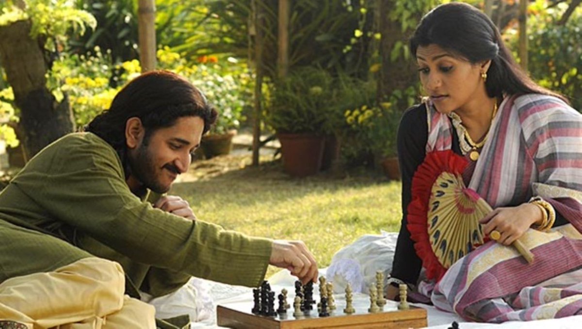 When Kadambari entered the Tagore household as Jyotindranath’s child-bride, she was 9 yrs old and Rabindranath was 7. Being closer in age to Rabi, a deep friendship blossomed between them, and she soon rose to the status of his muse and literary companion. She persuaded him to