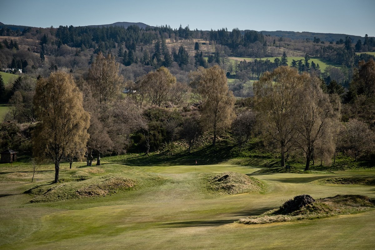 AllanMintoGolf's tweet photo. Stopped off for a walk around @PitlochryGolf a couple of weeks ago on the way up to Dornoch. The scenery is stunning and the course is in great shape despite a lack of heat and growth. There's always a warm welcome in this lovely part of the country. Well worth a visit! https://t.co/gSlbu1oOmm