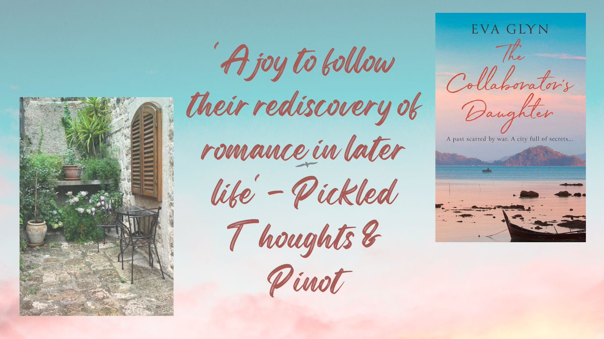 Thanks so much, @tigger1675 for your gorgeous #BookReview of The Collaborator's Daughter:
pickledthoughtsandpinot.wordpress.com/2023/04/19/blo…
#BankHolidayReading #NewBook #RomanceNovel #RespectRomFic #Dubrovnik #MatureRomance
