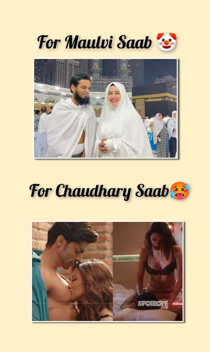 Nope..
Sana Khan (full time Islamic Maulvi) & Gauhar Khan (semi-preacher) enjoyed multiple intimate Hindu-Christian lovers got rejected & became pious muslims bcz they know muslim simps cope by saying Allah forgives 😁.
Clever & Cunning strategy 😉 by mominas @floresisle_lean