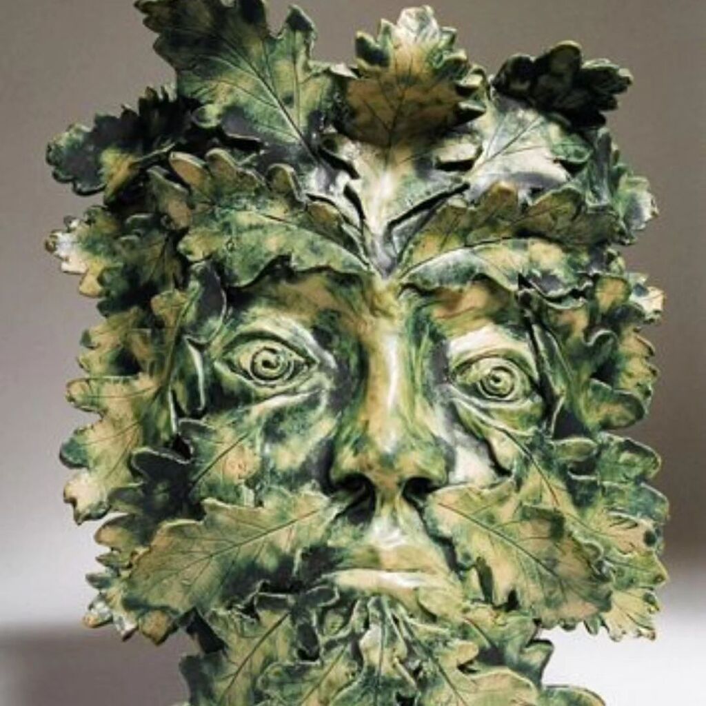 HFDcraftguild's tweet photo. Rachel Padley's ornate green men and  stoneware ceramics will be at the RHS Spring Garden Show with our Guild next weekend
#stoneware
#greenmen
#rachelpadley
#HerefordshireGuildofcraftsmen
#claywork 
#pottery
#herefordshirecountrylife https://t.co/QzYBpeA3Ob