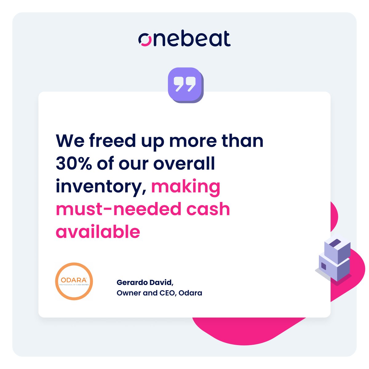 Odara experienced considerable operational and financial improvement. Information across the supply chain became available on demand and operations became simpler
and easier to control.

1beat.com/case-studies/o…