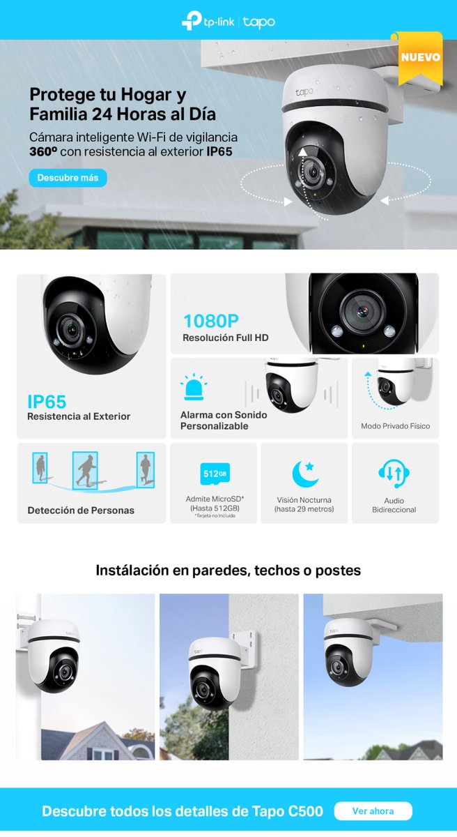 Infowork_iw's tweet photo. Si aprovechas este fin de semana para preparar la casa de la playa : hazlo bien gracias a @TPLINKIBERIA y las cámaras inteligentes IP65.
Soluciones sencillas que mejoran nuestro día a día en https://t.co/kx34kM2fbL
#seguridad #Family #Infowork #ClientesQuegananMas #Mayorista https://t.co/Qujke2xMz8
