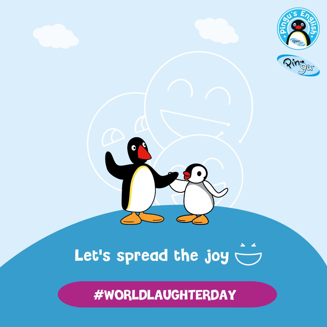 pingusenglish's tweet photo. Happy World Laughter Day! Did you know that kids' laughter can fill us with positive energy? Let's spread the joy and hope to see smiles on every child's face around the world!
#WorldLaughterDay #pingusenglish #LinguaphoneGroup #internationalschool  #kindergarten #preschool #kids https://t.co/hBiRTS8dKo