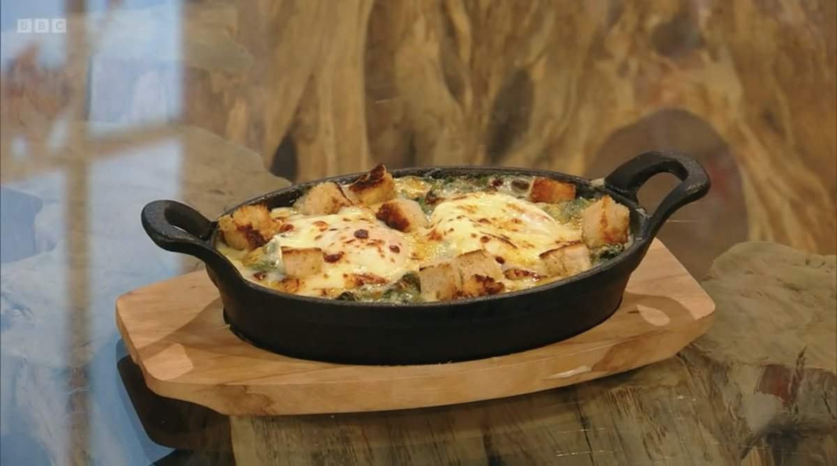 knightanddog's tweet photo. #Coronationkitchen this morning makes the news by revealing that the King’s favourite dish is Eggs Florentine &amp; the Queen’s is an asparagus dish. A little piece of food general knowledge to store away (if you like to know that sort of thing). https://t.co/qR1yAhTi3j