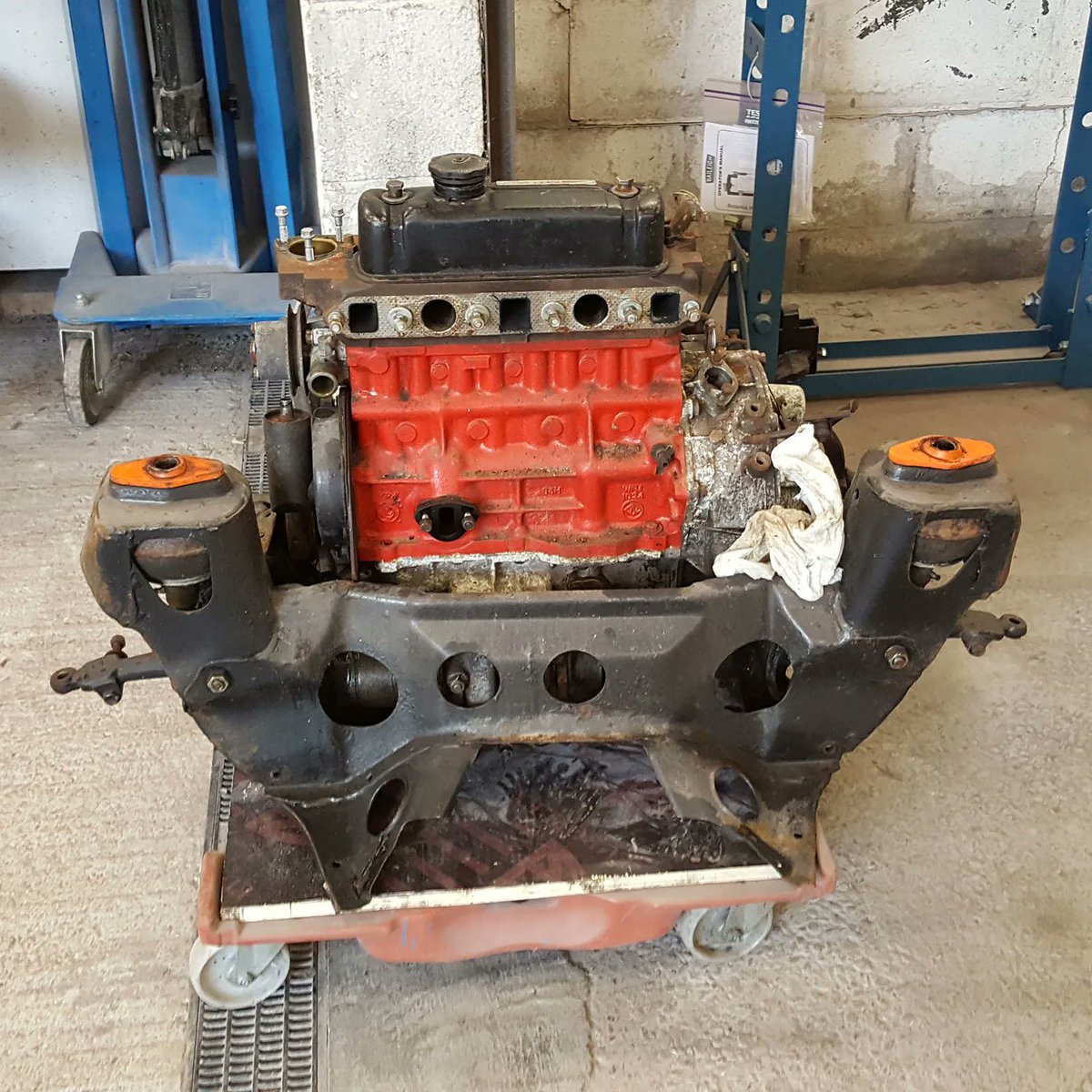 70sResto's tweet image. It's not always what you see on the surface - the subframe on this #Midas #MkII was bent at the rear, indicating a past accident. 💥 Our team's attention to detail ensures a thorough restoration every time. #MiniMidas #CarRestoration #ClassicCar #ClassicCarRestoration