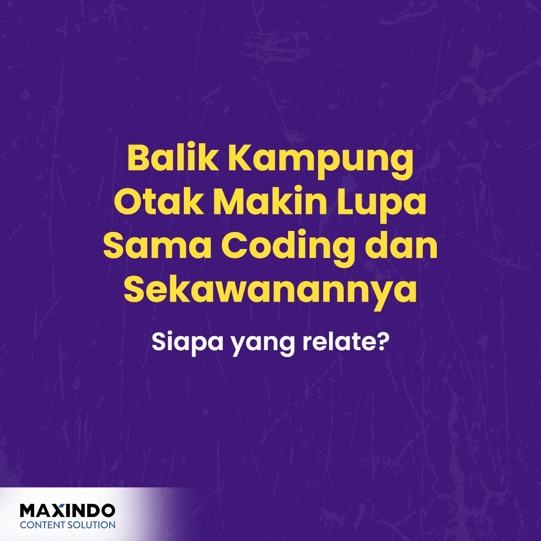 maxindosolution's tweet photo. hihihi 🤭 galaunya anak IT tuh gini, otak tiba-tiba ngestuck masih berasa hawa liburannya meskipun udah 2-3 hari masuk kantor begini..
Cung yang relate sama Mimin? ☝
#suasanaliburan #macet #balikkerja #kerja #backtoactivity #coding #itcloud https://t.co/RamMoaT10J